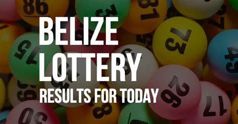 Belize Lottery Results Today (April 04, 2024) .